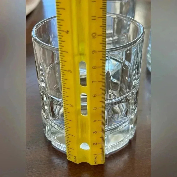 ANCHOR HOCKING Old Fashioned Tartan (Manchester) Plaid Pattern Clear 3 available - Picture 4 of 5